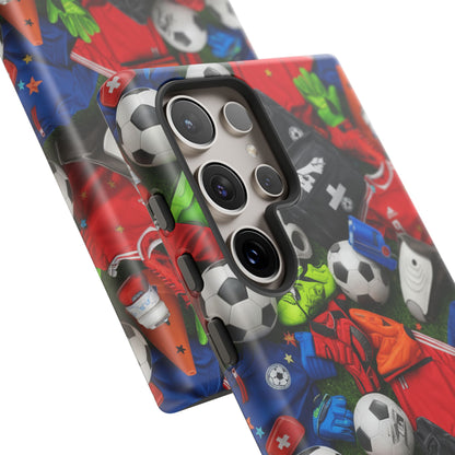 Soccer Ball Pattern Phone Case – Sports Fan Tough Protective Game Day Case