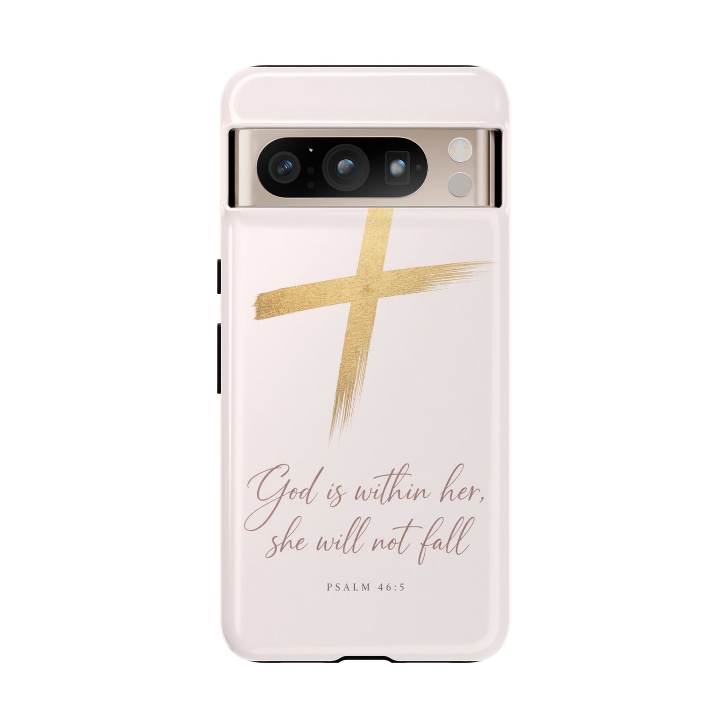 Psalm 46:5 God Is Within Her Christian Cross Phone Case Faith Gift