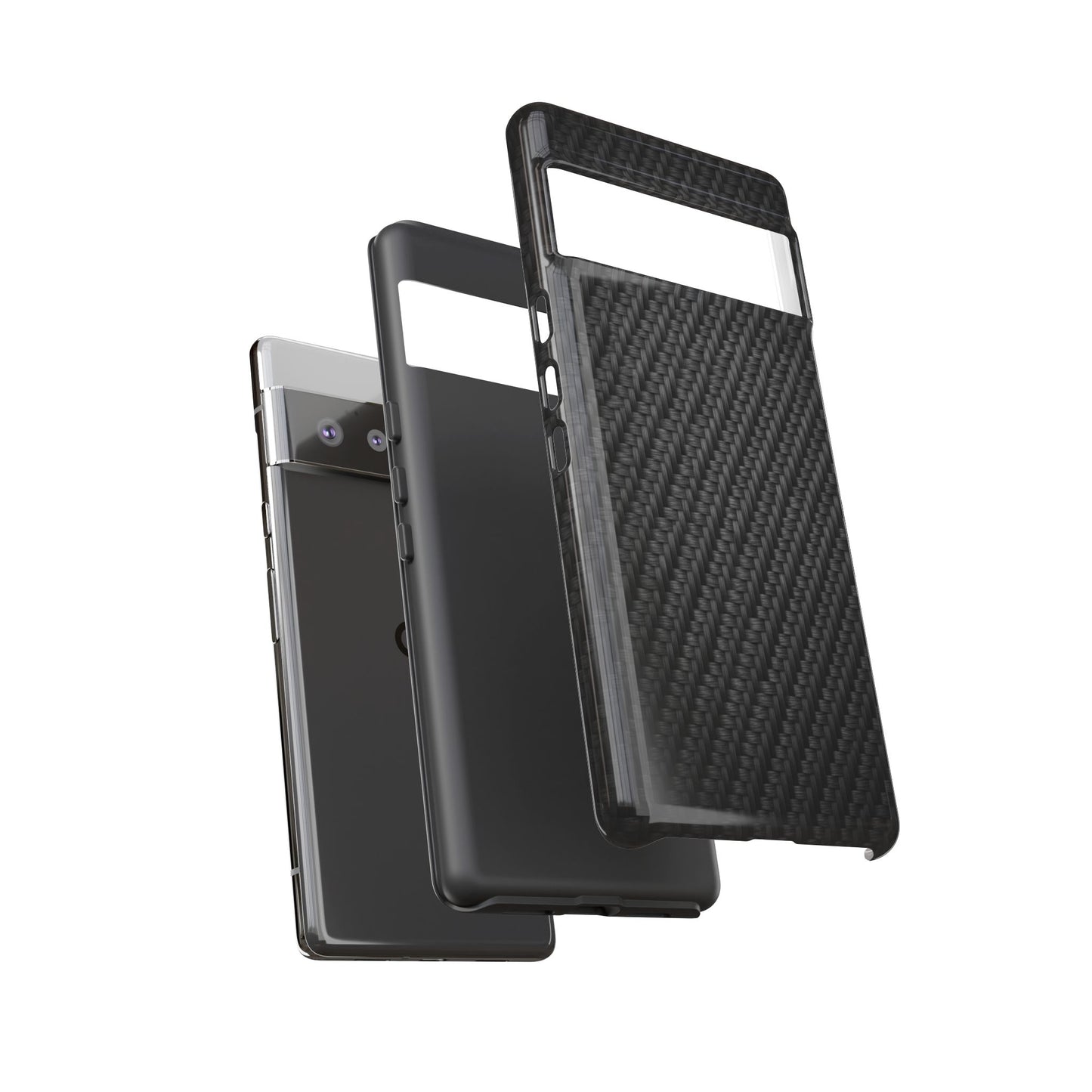 Carbon Fiber Inspired Phone Case – Rugged Slim Protective Tech Case for iPhone & Samsung