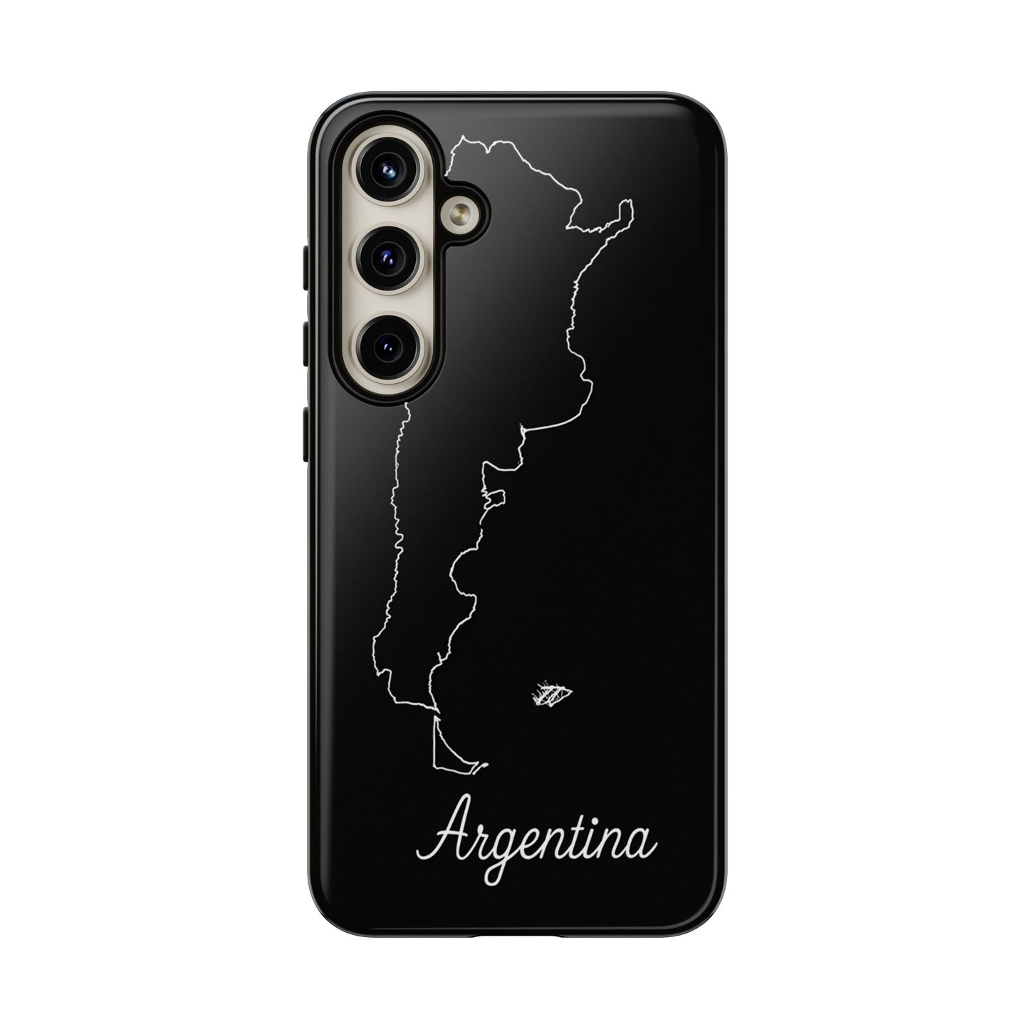 Argentina Outline Phone Case – Minimal Country Map Tough Case (iPhone, Samsung, Pixel)