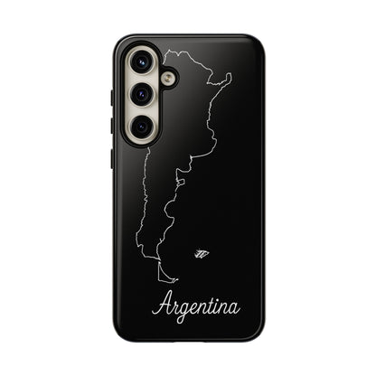 Argentina Outline Phone Case – Minimal Country Map Tough Case (iPhone, Samsung, Pixel)