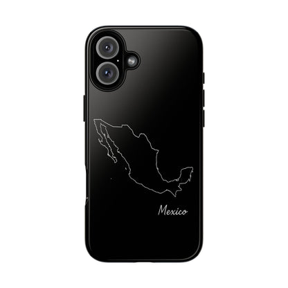 Mexico Outline Phone Case – Minimal Country Map Tough Case (iPhone, Samsung, Pixel)