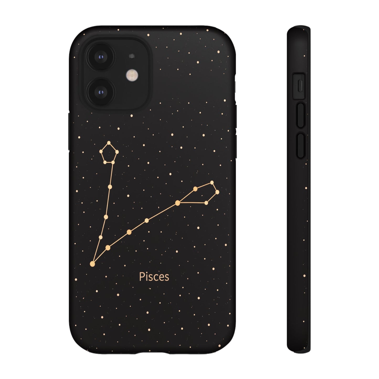 Pisces Zodiac Constellation Phone Case – Luxe Gold Celestial Cover
