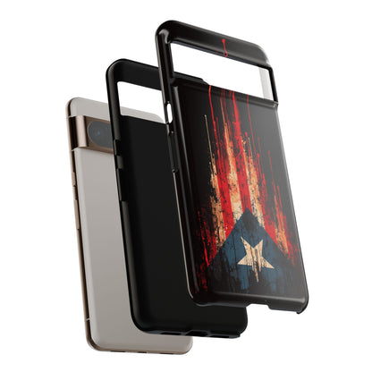 Puerto Rico Flag Phone Case | Distressed Puerto Rican Flag Tough Case | Boricua Pride Protective iPhone Samsung Cover