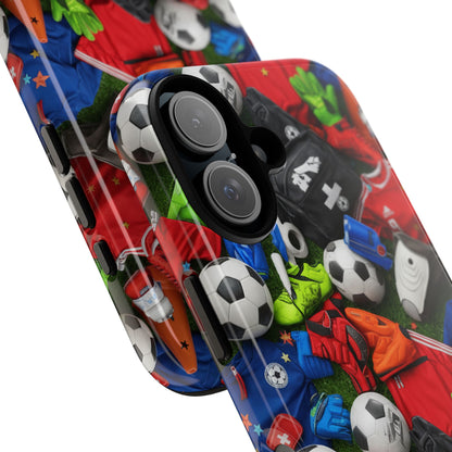 Soccer Ball Pattern Phone Case – Sports Fan Tough Protective Game Day Case