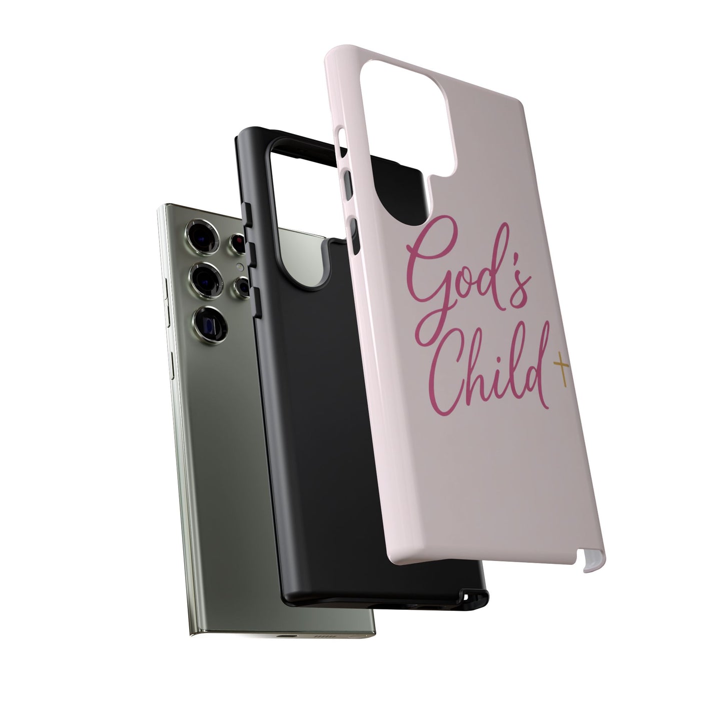 Gods Child Phone Case Christian Pink Aesthetic Tough iPhone Case
