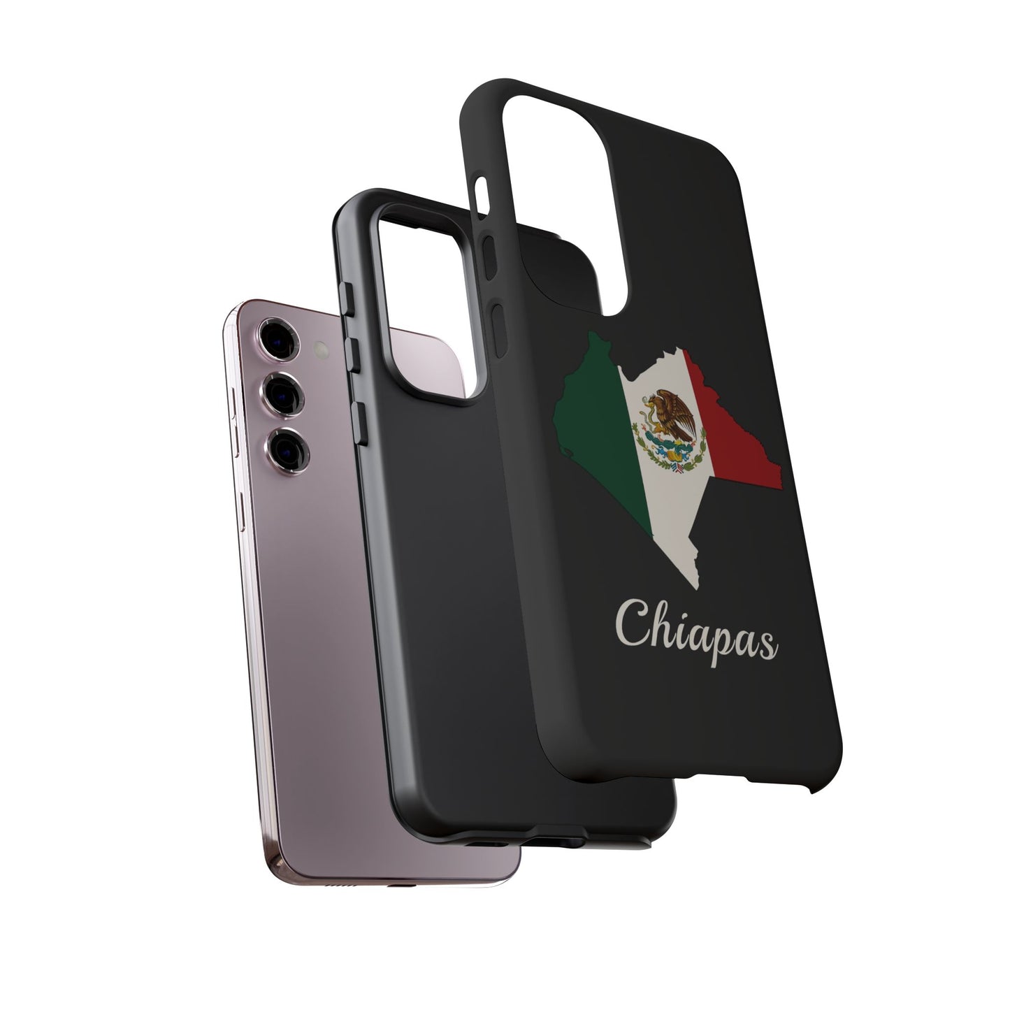 Chiapas Mexico Flag Map Phone Case | Mexican American Pride Tough Case for iPhone & Samsung