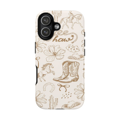 Western Cowgirl Phone Case for iPhone Samsung Galaxy Pixel Tough Case