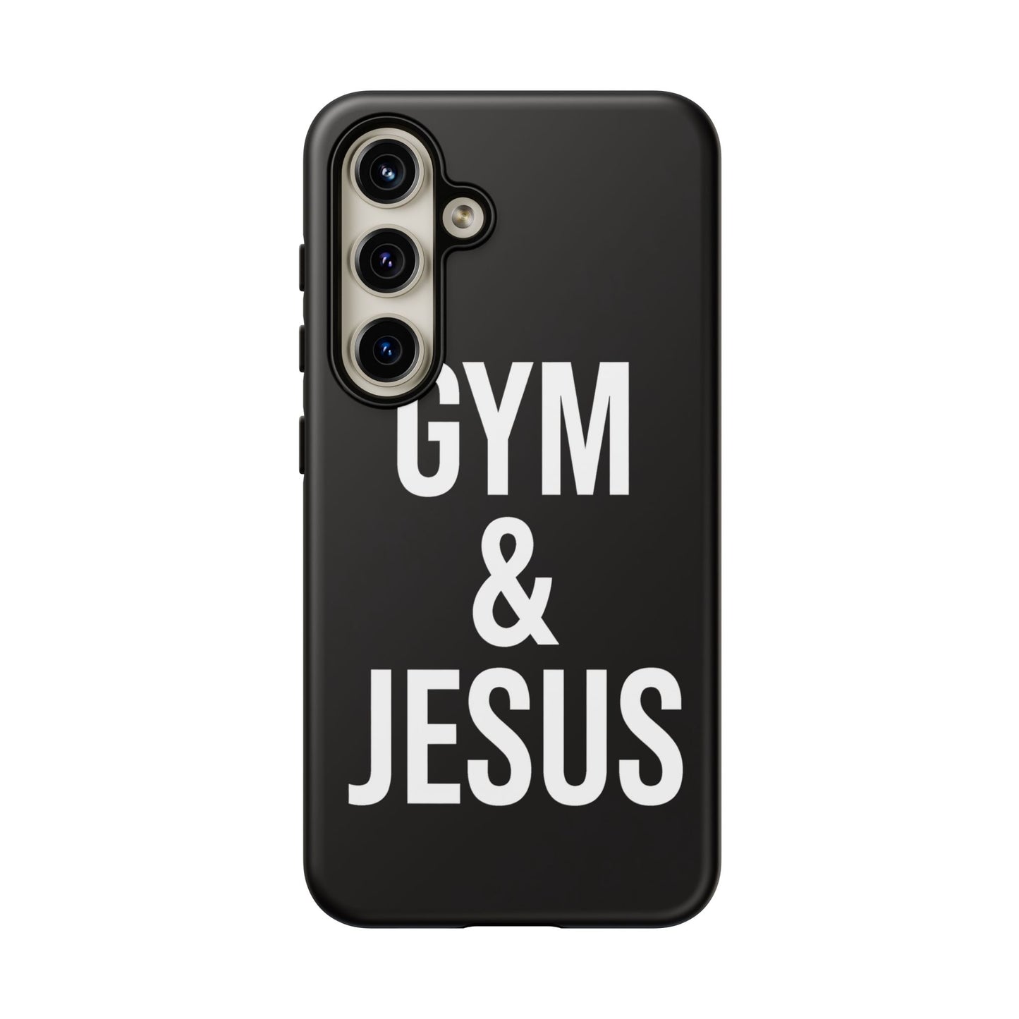 Gym & Jesus Phone Case Christian Faith Workout Gym Motivation Case