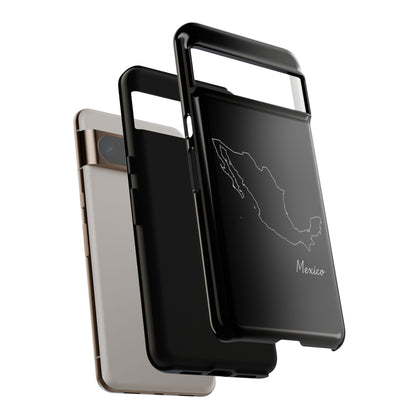 Mexico Outline Phone Case – Minimal Country Map Tough Case (iPhone, Samsung, Pixel)