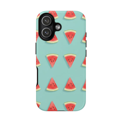 Watermelon Phone Case – Pastel Blue Summer Fruit Tough Case (iPhone, Samsung, Pixel)
