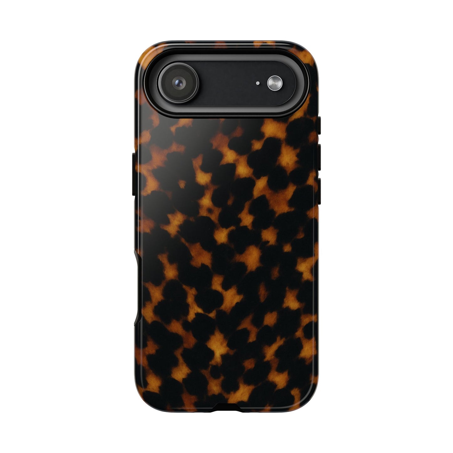 Tortoiseshell Pattern Tough Phone Case | Classic Leopard-Style Protective Cover