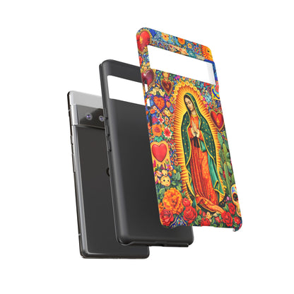 Virgin Mary Guadalupe Phone Case Mexican Folk Art Tough Cover iPhone Samsung