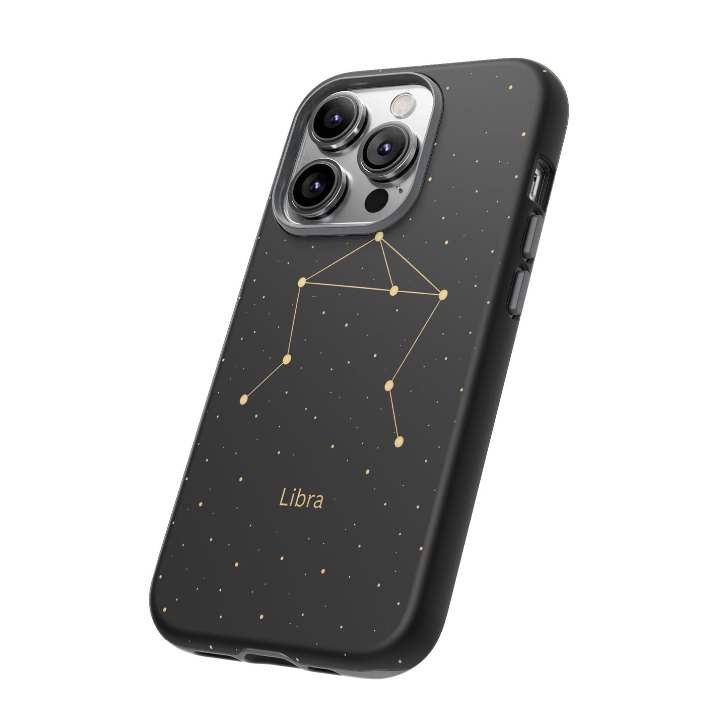 Libra Zodiac Constellation Phone Case – Luxe Gold Celestial Cover