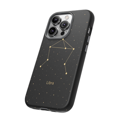 Libra Zodiac Constellation Phone Case – Luxe Gold Celestial Cover