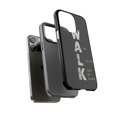 Walk by Faith Not by Sight Christian Phone Case Bible Verse Faith Cover