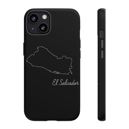 El Salvador Outline Phone Case – Minimal Country Map Tough Case (iPhone, Samsung, Pixel)