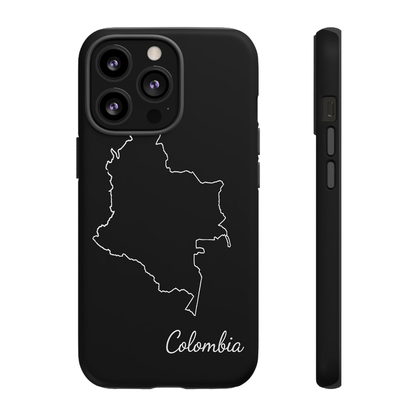Colombia Outline Phone Case – Minimal Country Map Tough Case (iPhone, Samsung, Pixel)