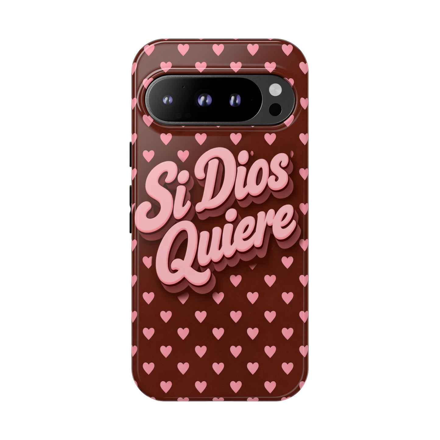 Si Dios Quiere Phone Case Latina Aesthetic Pink Hearts iPhone Samsung