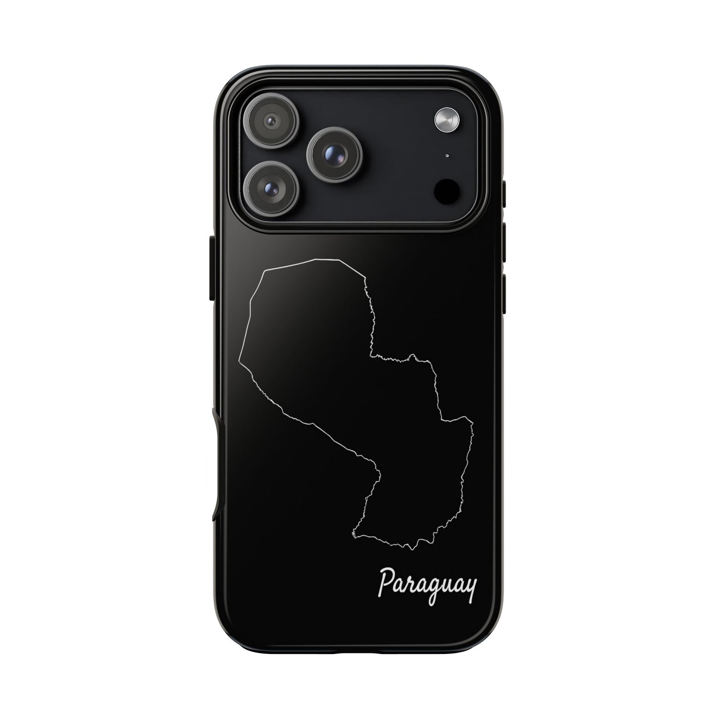 Paraguay Outline Phone Case – Minimal Country Map Tough Case (iPhone, Samsung, Pixel)