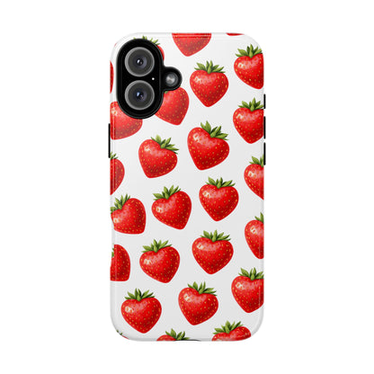Cute Strawberry Phone Case – Aesthetic Fruit Pattern Protective Cover for Iphone, Samsung Galaxy and Pixel