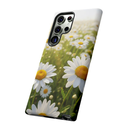 Daisy Phone Case – Floral Spring Field Tough Protective Case (iPhone, Samsung, Pixel)