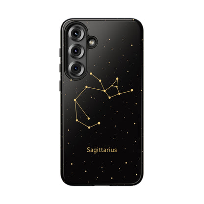 Sagittarius Zodiac Constellation Phone Case – Luxe Gold Celestial Cover