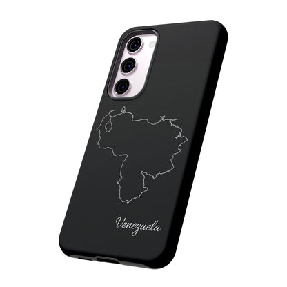 Venezuela Outline Phone Case – Minimal Country Map Tough Case (iPhone, Samsung, Pixel)