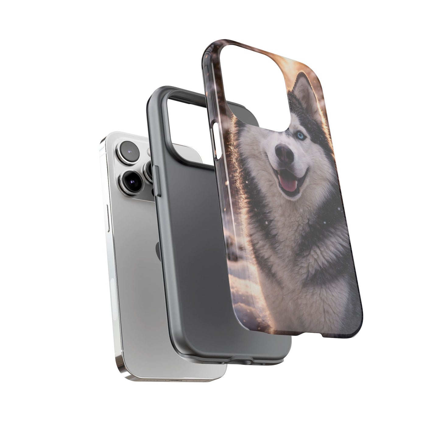 Siberian Husky Tough Phone Case | Blue Eyes Dog Cover Protective iPhone Case