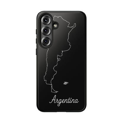 Argentina Outline Phone Case – Minimal Country Map Tough Case (iPhone, Samsung, Pixel)