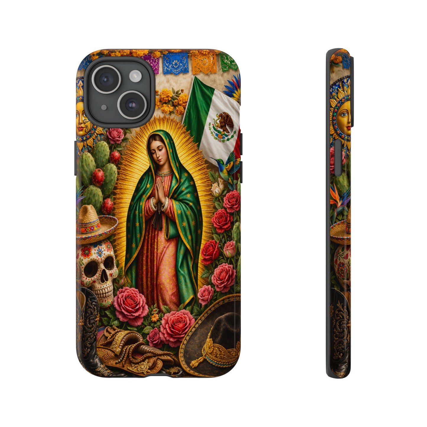 Virgen de Guadalupe Phone Case Mexican Floral iPhone Samsung Pixel Case