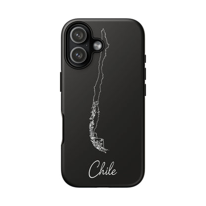 Chile Outline Phone Case – Minimal Country Map Tough Case (iPhone, Samsung, Pixel)