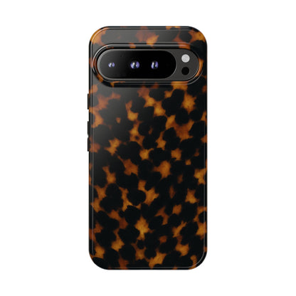 Tortoiseshell Pattern Tough Phone Case | Classic Leopard-Style Protective Cover