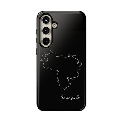 Venezuela Outline Phone Case – Minimal Country Map Tough Case (iPhone, Samsung, Pixel)
