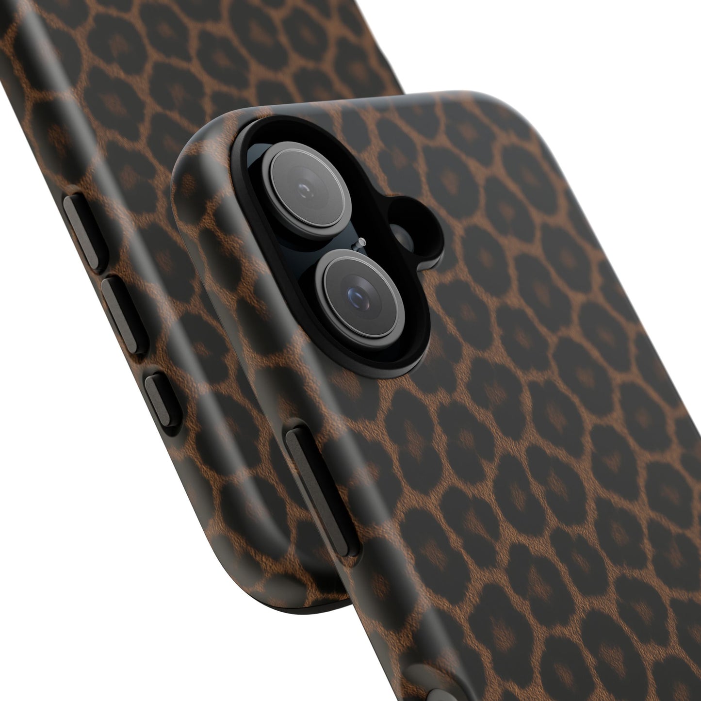 Brown Leopard Print Phone Case | Classic Animal Print Aesthetic Tough Protective Case