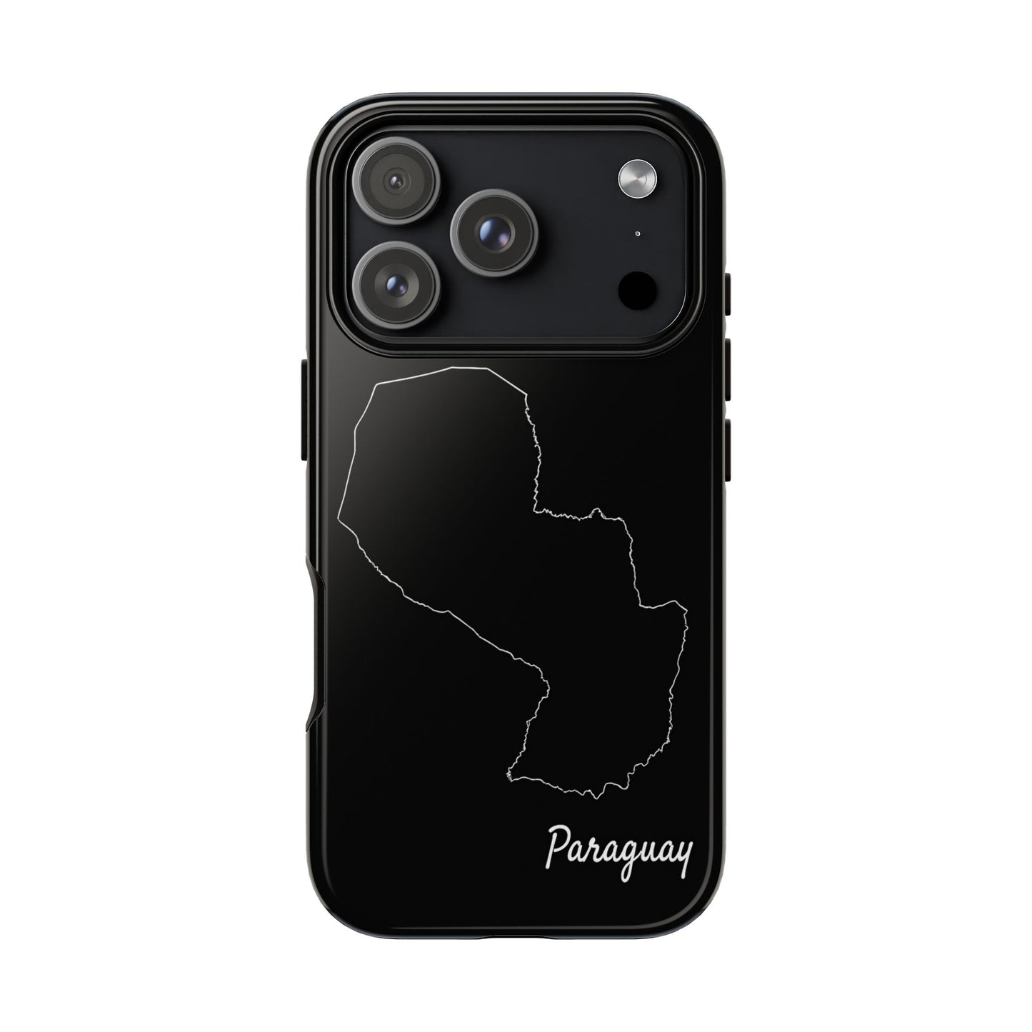 Paraguay Outline Phone Case – Minimal Country Map Tough Case (iPhone, Samsung, Pixel)