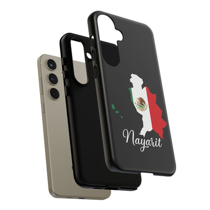Nayarit Mexico Flag Map Phone Case | Mexican American Pride Tough Case for iPhone & Samsung