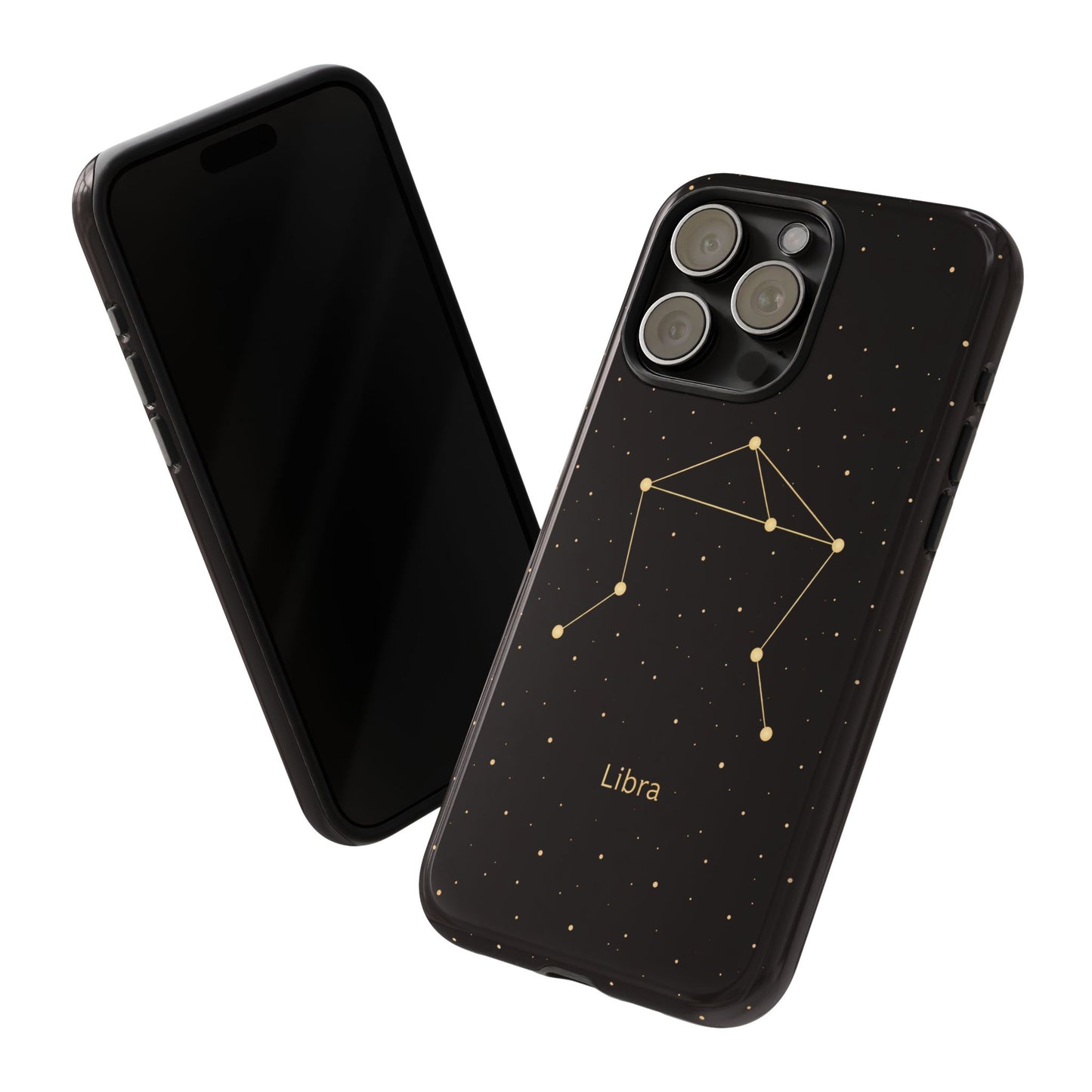 Libra Zodiac Constellation Phone Case – Luxe Gold Celestial Cover