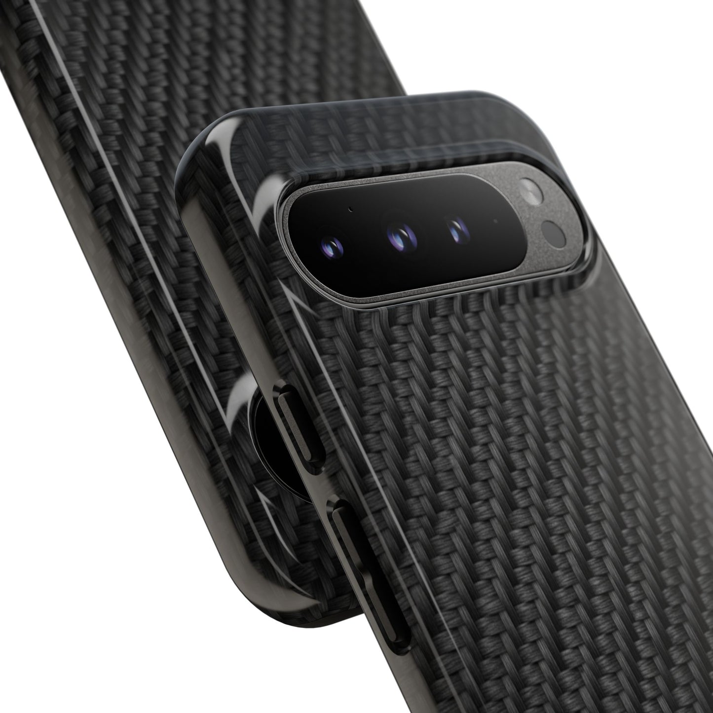 Carbon Fiber Inspired Phone Case – Rugged Slim Protective Tech Case for iPhone & Samsung