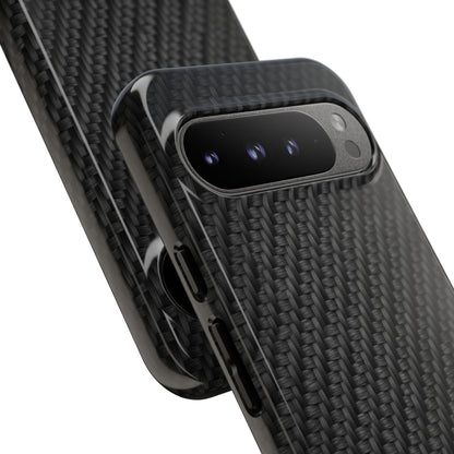 Carbon Fiber Inspired Phone Case – Rugged Slim Protective Tech Case for iPhone & Samsung