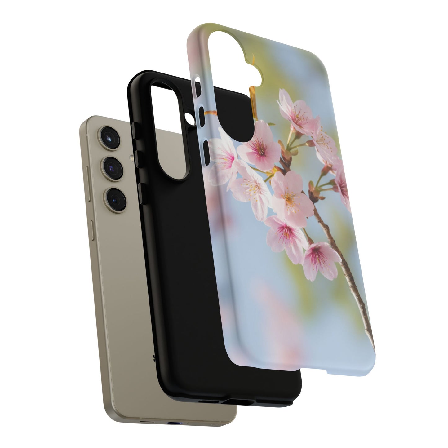 Cherry Blossom Phone Case – Pink Floral Tough Case (iPhone, Samsung Galaxy, Pixel)