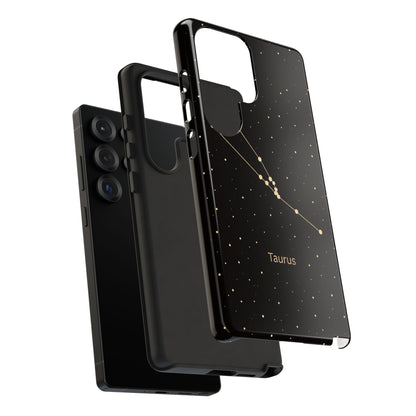 Taurus Zodiac Constellation Phone Case – Luxe Gold Celestial Cover