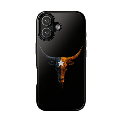 Texas Longhorn Skull Phone Case Western Cowboy Bull iPhone Samsung Cover