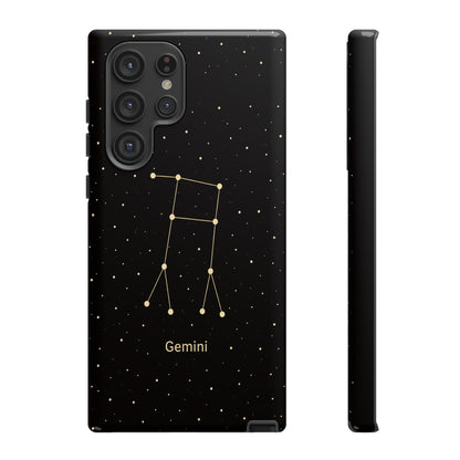 Gemini Zodiac Constellation Phone Case – Luxe Gold Celestial Cover