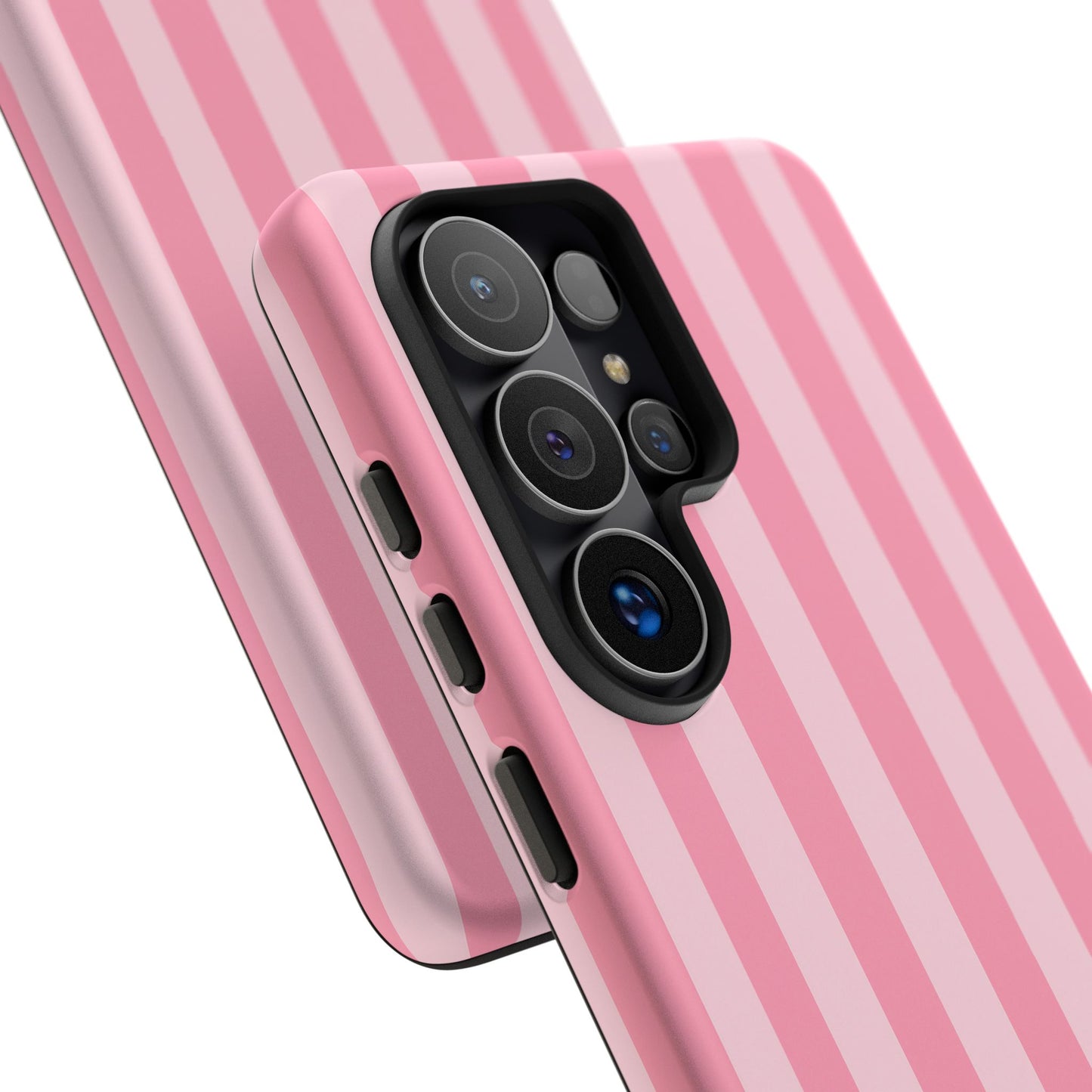 Pink Stripe Phone Case – Pastel Coquette Aesthetic Tough Protective Case
