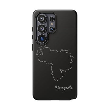 Venezuela Outline Phone Case – Minimal Country Map Tough Case (iPhone, Samsung, Pixel)