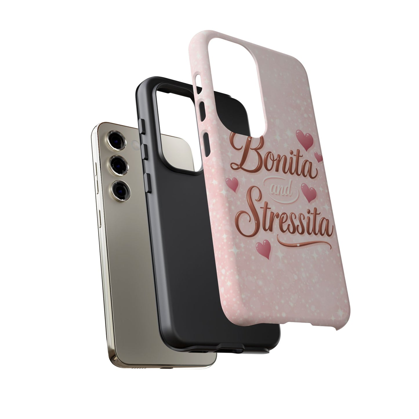 Bonita Stressita Phone Case Cute Latina Aesthetic Pink Coquette Case