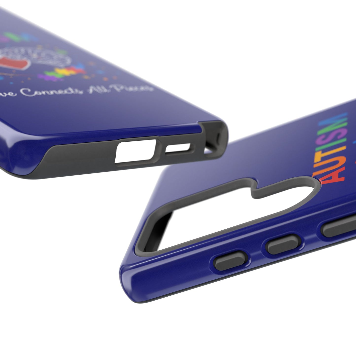 Autism Awareness Tough Case – "Love Connects All Pieces" Phone Case for Iphone, Samsung Galaxy and Pixel