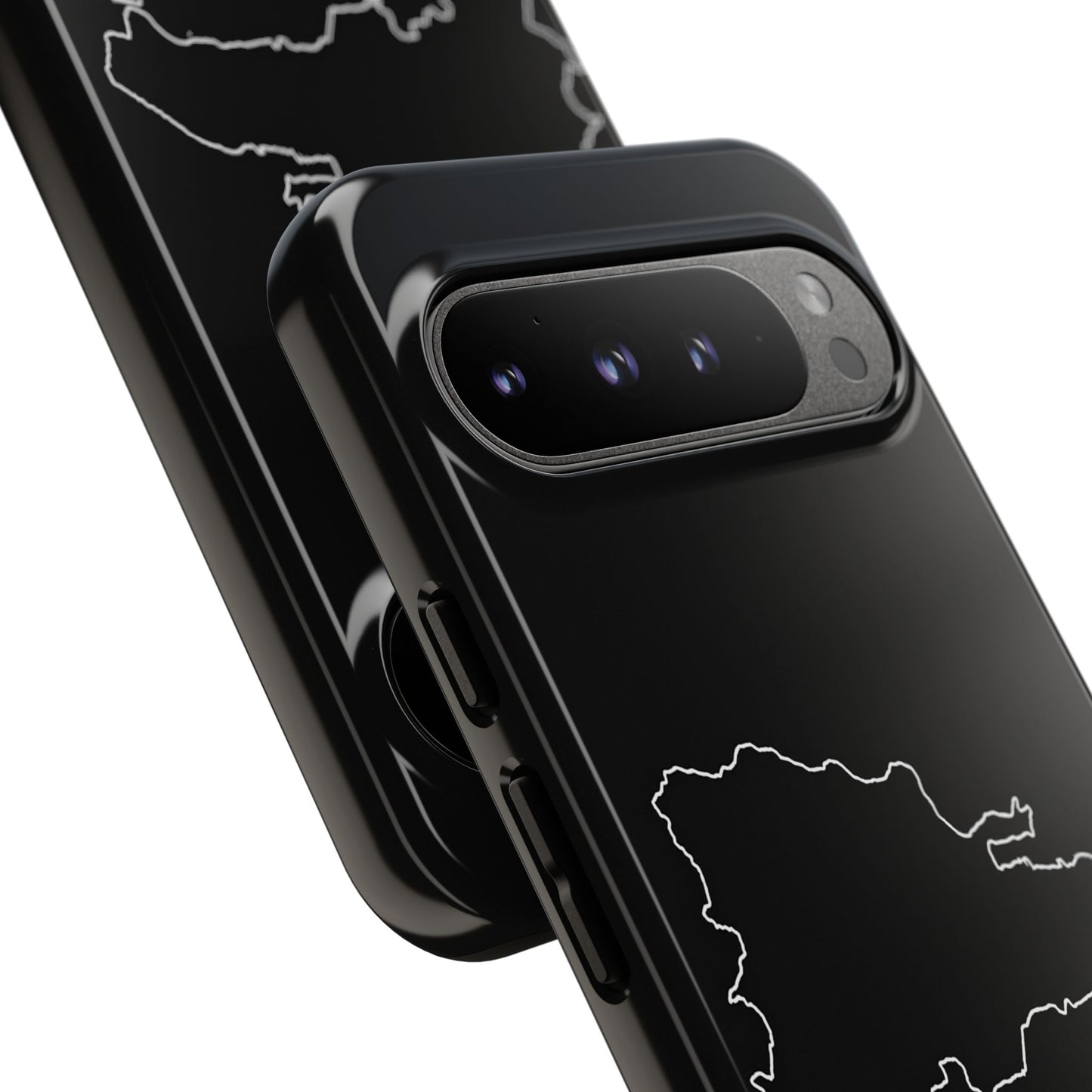Dominican Republic Outline Phone Case – Minimal Country Map Tough Case (iPhone, Samsung, Pixel)