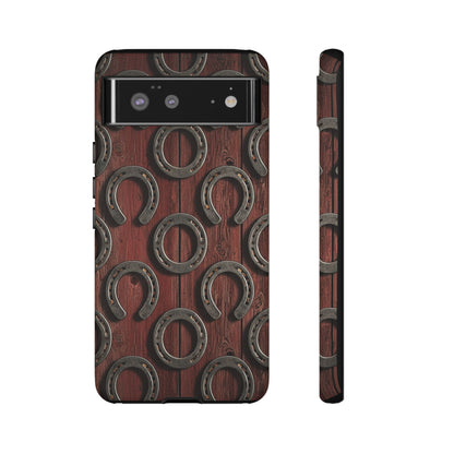 Rustic Horseshoe Western Phone Case – Cowboy Country Ranch Tough Case